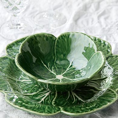 Certified International Le Jardin 4-Piece Cabbage Cereal Bowl Set