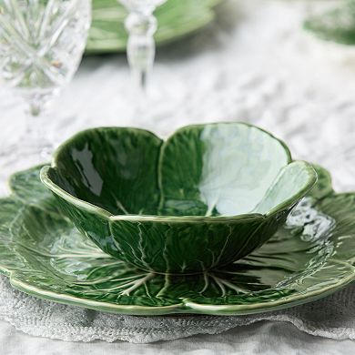 Certified International Le Jardin 4-Piece Cabbage Cereal Bowl Set