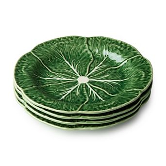 Certified International Le Jardin 9-Inch Cabbage Salad Plate 4 pc Set