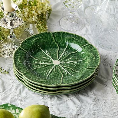Certified International Le Jardin 9-Inch Cabbage Salad Plate 4-Piece Set