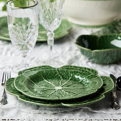 Certified International Le Jardin 9-Inch Cabbage Salad Plate 4-Piece Set