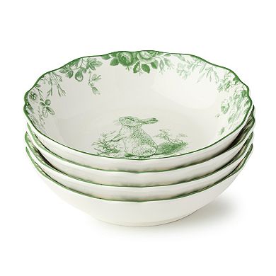 Certified International Le Jardin 4-Piece Soup Bowl Set