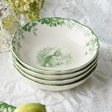 Certified International Le Jardin 4-Piece Soup Bowl Set