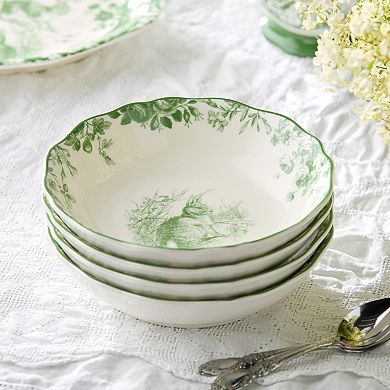 Certified International Le Jardin 4-Piece Soup Bowl Set