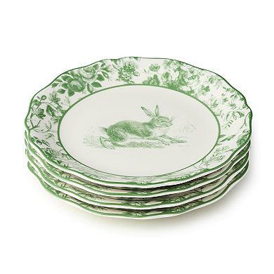 Certified International Le Jardin 4-Piece Salad Plate Set