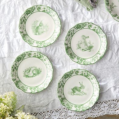 Certified International Le Jardin 4-Piece Salad Plate Set