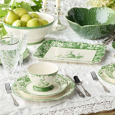 Certified International Le Jardin 4-Piece Dinner Plate Set