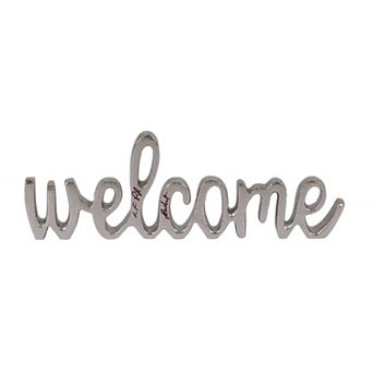 Sonoma Goods For Life® Welcome Silver Tone Table Decor