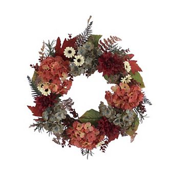 Sonoma Goods For Life® Hydrangea & Mum Mixed Artificial Wreath