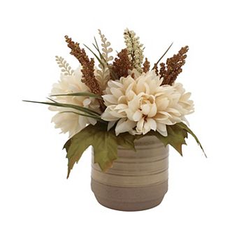 Sonoma Goods For Life® Artificial Dahlia Arrangement in Ceramic Vase