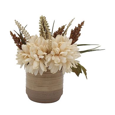 Sonoma Goods For Life® Artificial Dahlia Arrangement in Ceramic Vase