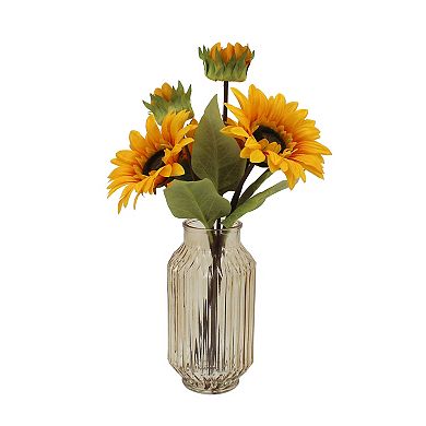 Sonoma Goods For Life® Artificial Sunflower Arrangement in Glass Vase