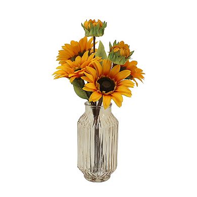 Sonoma Goods For Life® Artificial Sunflower Arrangement in Glass Vase