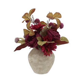 Sonoma Goods For Life® Artificial Roses & Floral Arrangement in Ceramic Vase