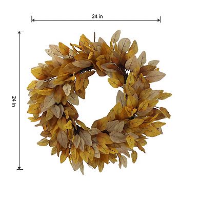Sonoma Goods For Life® Golden Foliage Artificial Wreath
