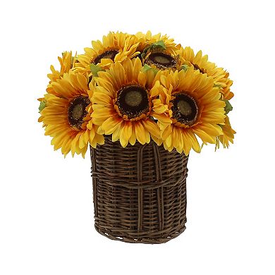 Sonoma Goods For Life® Artificial Sunflowers in Wicker Basket