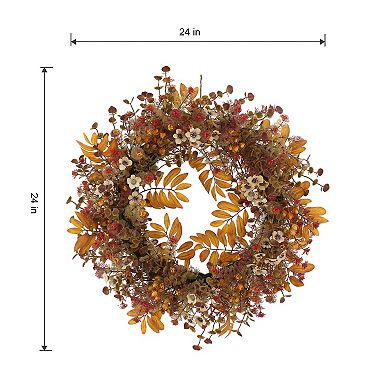 Sonoma Goods For Life® Autumn Wildflower Gathered Artificial Wreath