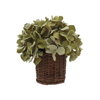 Sonoma Goods For Life® Artificial Hydrangeas in Wicker Basket