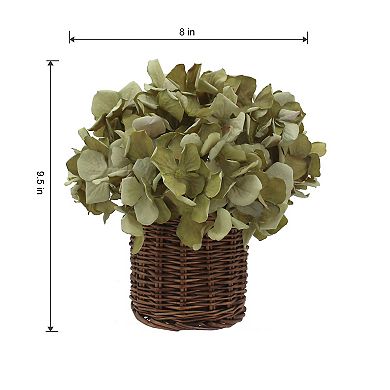 Sonoma Goods For Life® Artificial Hydrangeas in Wicker Basket