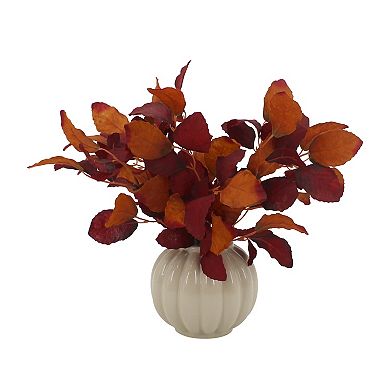 Sonoma Goods For Life® Artificial Fall Foliage in Fluted Ceramic Vase