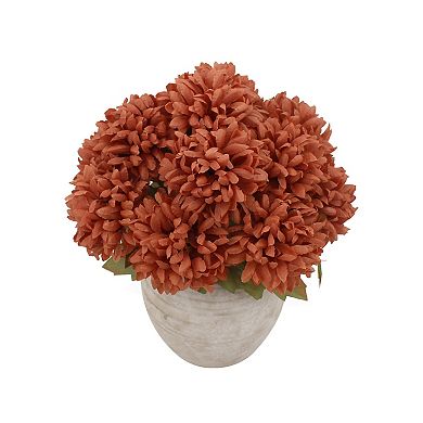 Sonoma Goods For Life® Artificial Dahlias in Ribbed Ceramic Vase