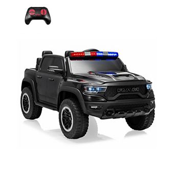 12V Ride on Truck for Kid with Remote Control, All-Terrain Ride On Pickup Car with Dual Motors