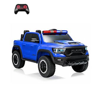 12V Ride on Truck for Kid with Remote Control, All-Terrain Ride On Pickup Car with Dual Motors