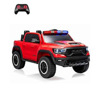 12V Ride on Truck for Kid with Remote Control, All-Terrain Ride On Pickup Car with Dual Motors