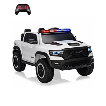 12V Ride on Truck for Kid with Remote Control, All-Terrain Ride On Pickup Car with Dual Motors