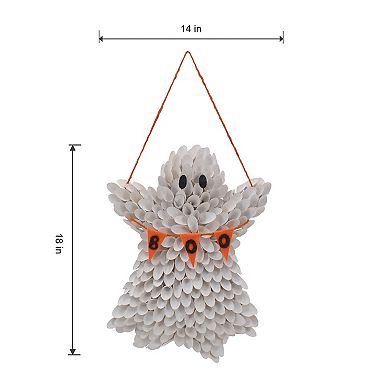 Celebrate Together™ Halloween Ghost Shaped Wood Curl Wreath