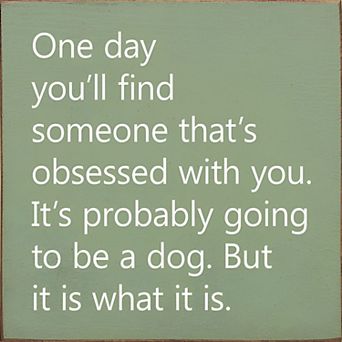 Dog Lover Quote Wood Sign 7x7 Inch Square Shelf or Wall Decor for Entryway