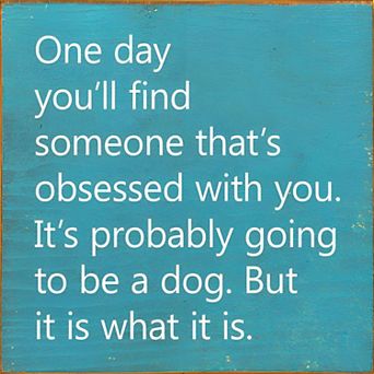 Dog Lover Quote Wood Sign 7x7 Inch Square Shelf or Wall Decor for Entryway