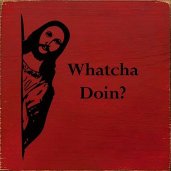 Christian Humor Wood Sign 7x7 Square Wall Hanging or Shelf Decor for Faith Spaces