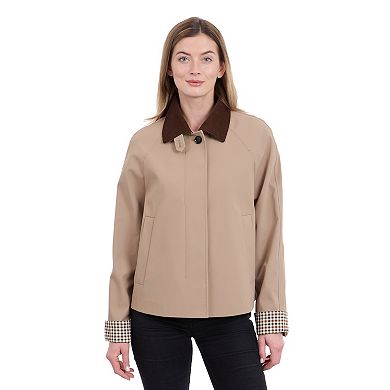 Women's London Fog Missy Short Fly Front Jacket