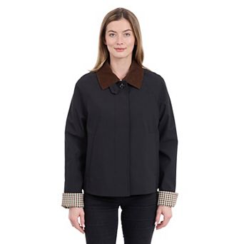 Women's London Fog Missy Short Fly Front Jacket