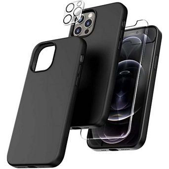 Entronix Bundle - Liquid Silicone Case, 1 Screen Protector & 1 Camera lens Protector
