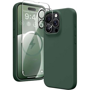 Entronix Bundle - Liquid Silicone Case, 1 Screen Protector & 1 Camera lens Protector