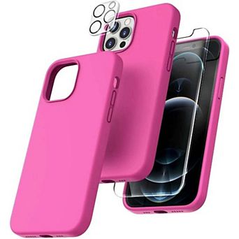 Entronix Bundle - Liquid Silicone Case, 1 Screen Protector & 1 Camera lens Protector