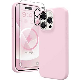 Entronix Bundle - Liquid Silicone Case, 1 Screen Protector & 1 Camera lens Protector