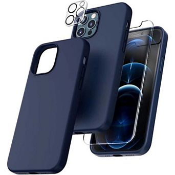 Entronix Bundle - Liquid Silicone Case, 1 Screen Protector & 1 Camera lens Protector