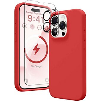 Entronix Bundle - Liquid Silicone Case, 1 Screen Protector & 1 Camera lens Protector