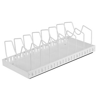 Pull-Out Pots & Pans Organizer with 8 Adjustable Dividers for Kitchen Cabinet