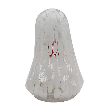 Celebrate Together™ Halloween LED Confetti Glass Ghost with Pumpkin Table Decor