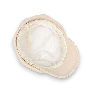 Women's Soft Newsboy Beret Cap with Structured Crown