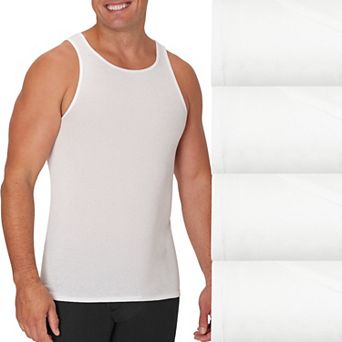 Big & Tall Hanes® 4-Pack ComfortSoft Tank Top Undershirts