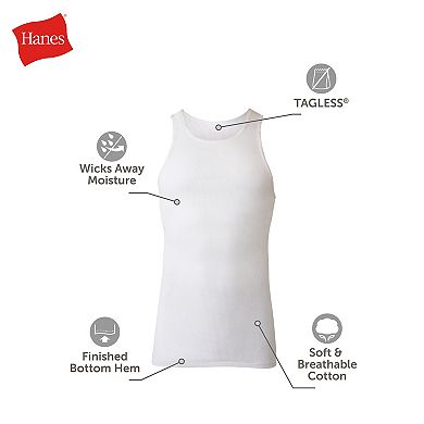 Big & Tall Hanes® 4-Pack ComfortSoft Tank Top Undershirts