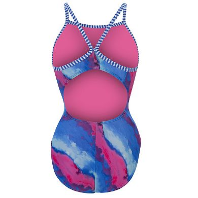 Women's Dolfin Uglies Watercolor Print One-Piece Swimsuit