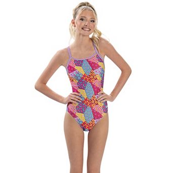 Women's Little Dolfin Uglies Floral Patchwork One-Piece Swimsuit