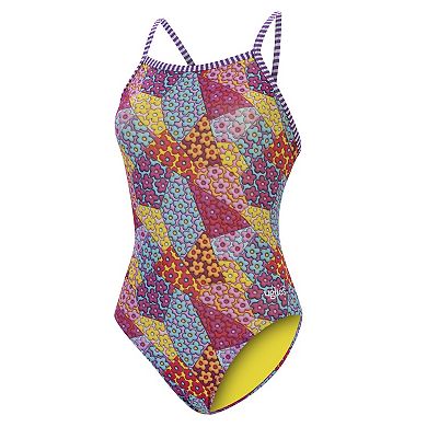 Women's Little Dolfin Uglies Floral Patchwork One-Piece Swimsuit