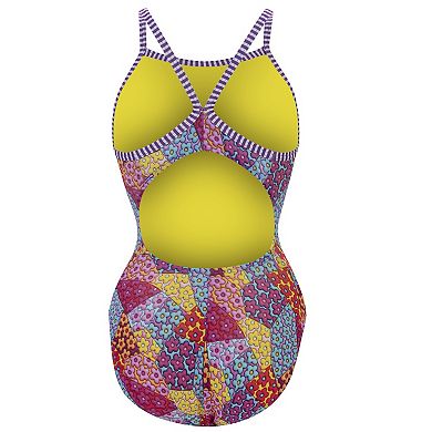 Women's Little Dolfin Uglies Floral Patchwork One-Piece Swimsuit